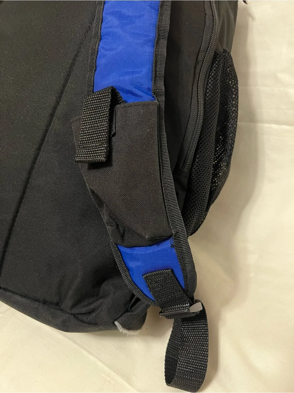 Russell Athletic Royal Blue and Black Soccer Backpack with Front Mesh Pocket